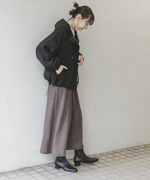 ITEMS URBANRESEARCH（アイテムズ アーバンリサーチ）の「マウンテンパーカー（マウンテンパーカー・レディース・ブラック/ベージュ・FREE）」の6枚目の写真