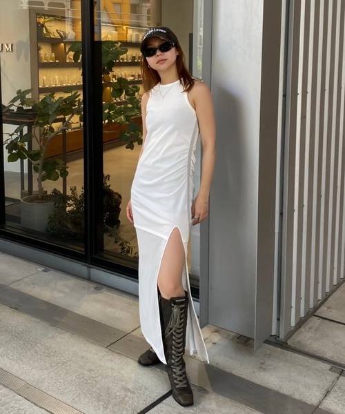 Helmut Lang メッシュワンピースドレス