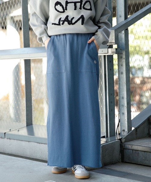 RAGEBLUE(レイジブルー)の「DISCUS/バックスリットIラインスカート(スカート・レディース・ネイビー/ブラック/グレー・FREE)」の1枚目の写真