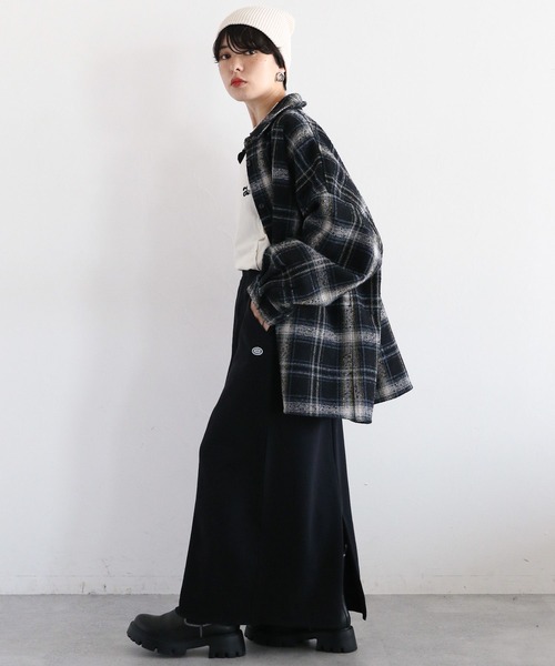 RAGEBLUE(レイジブルー)の「DISCUS/バックスリットIラインスカート(スカート・レディース・ネイビー/ブラック/グレー・FREE)」の6枚目の写真