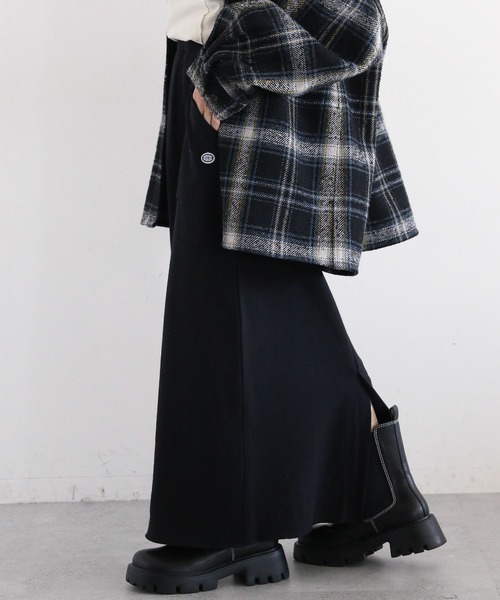 RAGEBLUE(レイジブルー)の「DISCUS/バックスリットIラインスカート(スカート・レディース・ネイビー/ブラック/グレー・FREE)」の9枚目の写真