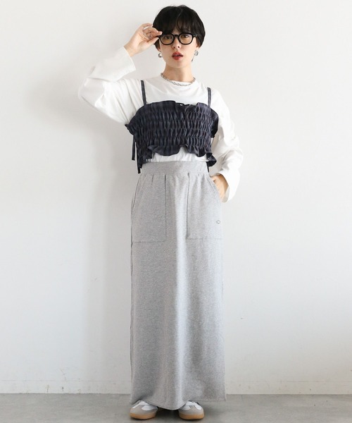 RAGEBLUE(レイジブルー)の「DISCUS/バックスリットIラインスカート(スカート・レディース・ネイビー/ブラック/グレー・FREE)」の10枚目の写真