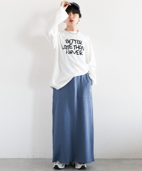 RAGEBLUE(レイジブルー)の「DISCUS/バックスリットIラインスカート(スカート・レディース・ネイビー/ブラック/グレー・FREE)」の17枚目の写真