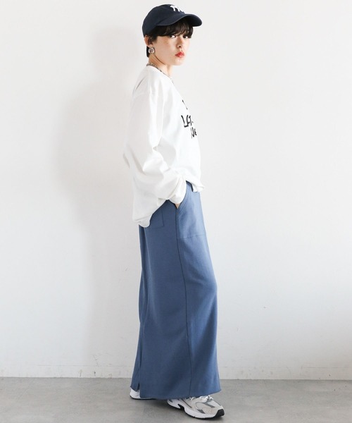 RAGEBLUE(レイジブルー)の「DISCUS/バックスリットIラインスカート(スカート・レディース・ネイビー/ブラック/グレー・FREE)」の19枚目の写真