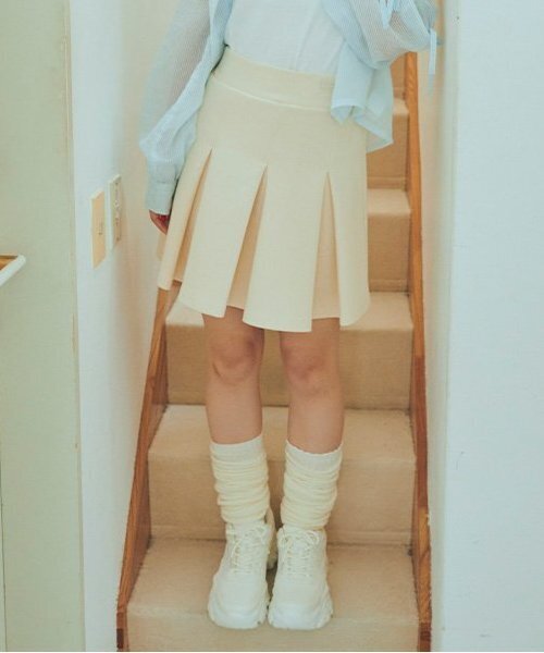 LOVETOXIC(ラブトキシック)の「【GOODPRICE】ダンボールスカパン(スカート・キッズ・モカ/アイボリー/ブラック/トップグレー・S/M/L)」の14枚目の写真