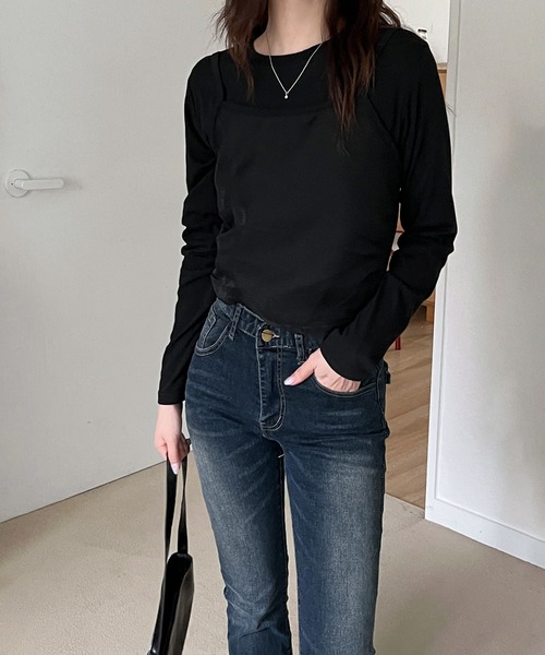 by muni:r(バイ ムニール)の「ヴィンテージスパンウォッシングデニムパンツ(デニムパンツ・レディース・ブルー・SMALL/MEDIUM)」の11枚目の写真