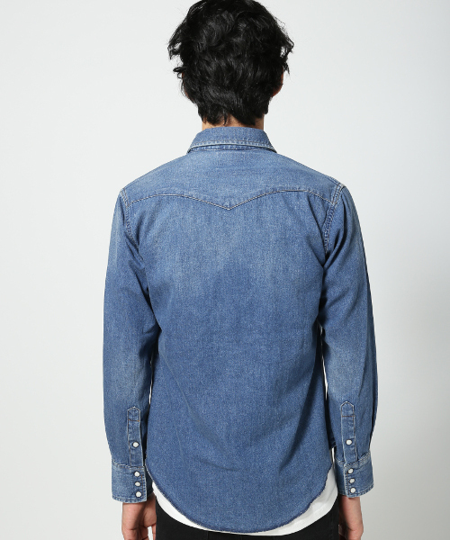 Wrangler(ラングラー)の「◇WRANGLER / ラングラー *WISM 127MW INDIGO(シャツ/ブラウス・メンズ・ブルー系その他・MEDIUM/SMALL/LARGE/X-LARGE)」の4枚目の写真