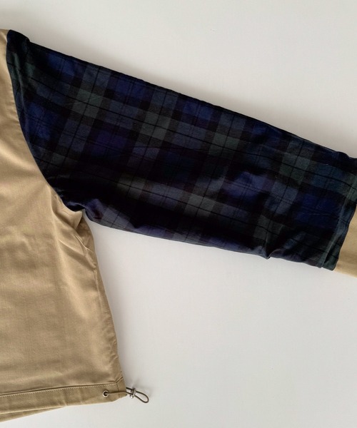 CANAL JEAN（キャナルジーン）の「Lakey Park　ヘビーツイルスタンドカラーブルゾン（ブルゾン・レディース・ネイビー/ベージュ・ONE SIZE）」の16枚目の写真