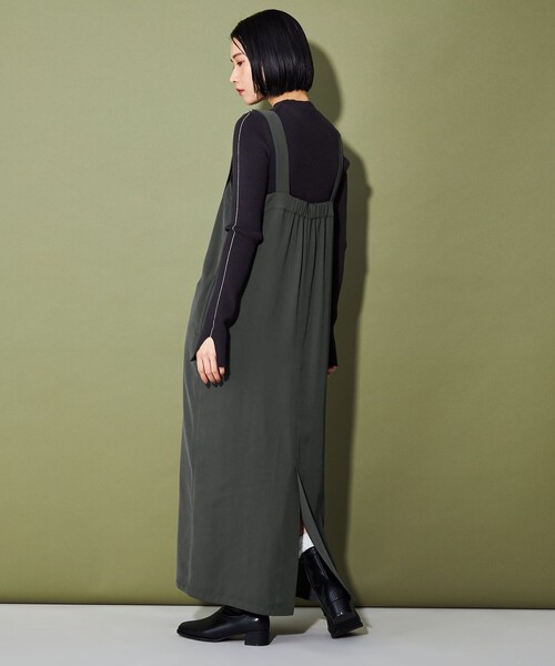 CITEN（シテン）の「＜CITEN＞ジップディテールワンピース（ワンピース・レディース・ブラック/ダークグレー・FREE）」の6枚目の写真