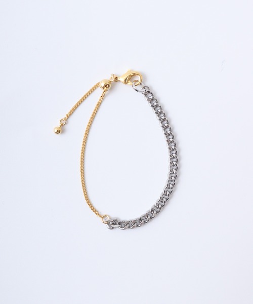 AW最新作【ALAIA】ゴールドバンパーカフブレスレット Garden of Eden ガーデンオブエデン 18K ゴールド＆シルバー