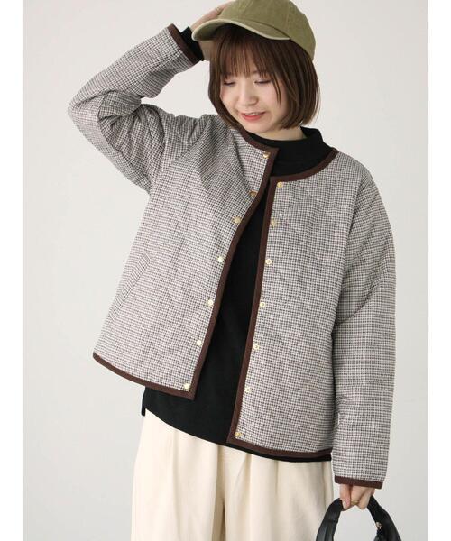 Lugnoncure（ルノンキュール）の「【帯電防止】パッカブルブルゾン（ブルゾン・レディース・モカ/グレー/オフホワイト/ブラック・L/M）」の5枚目の写真