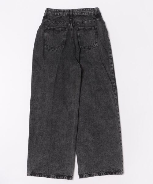 GORGE(ゴージ)の「《タック入り×美脚ワイド》レディース デニムパンツ ルーズシルエット 体型カバー 春夏秋冬(デニムパンツ・レディース・ブルー系その他/ブラック・S/M)」の10枚目の写真