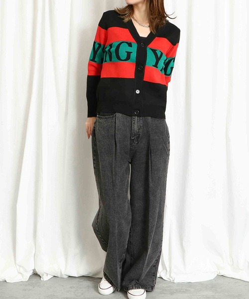 GORGE(ゴージ)の「《タック入り×美脚ワイド》レディース デニムパンツ ルーズシルエット 体型カバー 春夏秋冬(デニムパンツ・レディース・ブルー系その他/ブラック・S/M)」の3枚目の写真