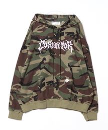 el conductorH/コンダクター/CAMOUFLAGE HOODED SWEATER