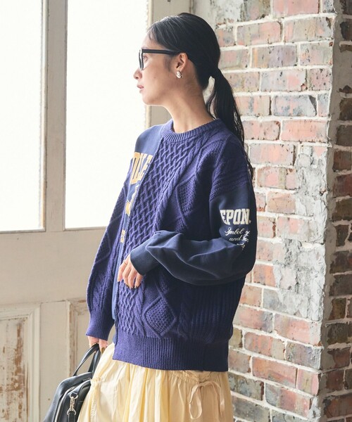 【定価37,400円】ドッキングスウェット セール】ニットドッキングスウェット（スウェット）｜FREAK'S STORE