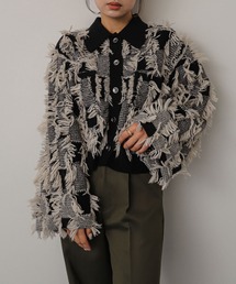 SENSE OF PLACE by URBAN RESEARCH | フリンジニットジャケット(その他アウター)