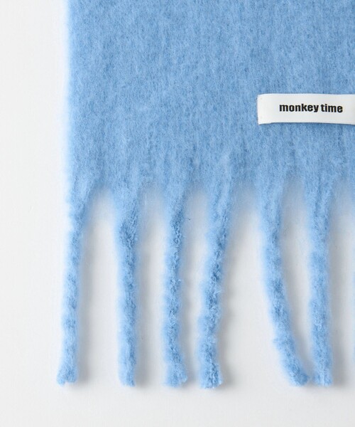 MONKEY TIME（モンキータイム）の「ソリッド マフラー（マフラー・メンズ・ライム/コバルトブルー/ブラック・FREE）」の4枚目の写真