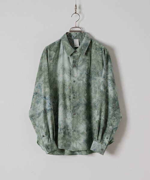 CASPER JOHN(キャスパージョン)の「Various loose shirts-tie dye jacquard-/バリアスルーズシャツ-タイダイジャガード-(シャツ/ブラウス・メンズ・グレー/ブラック/ミント・LARGE/MEDIUM/SMALL/X-SMALL)」の11枚目の写真