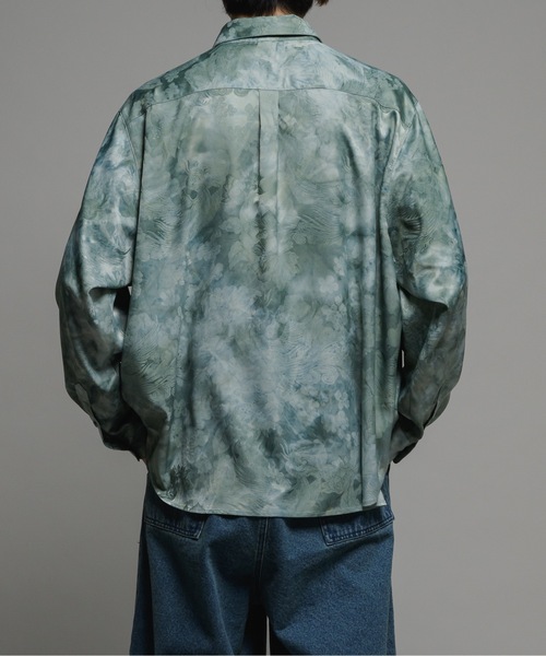 CASPER JOHN(キャスパージョン)の「Various loose shirts-tie dye jacquard-/バリアスルーズシャツ-タイダイジャガード-(シャツ/ブラウス・メンズ・グレー/ブラック/ミント・LARGE/MEDIUM/SMALL/X-SMALL)」の13枚目の写真
