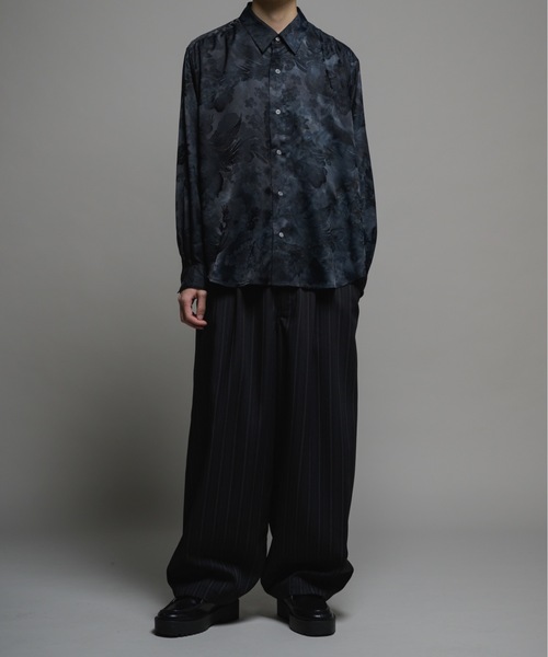 CASPER JOHN(キャスパージョン)の「Various loose shirts-tie dye jacquard-/バリアスルーズシャツ-タイダイジャガード-(シャツ/ブラウス・メンズ・グレー/ブラック/ミント・LARGE/MEDIUM/SMALL/X-SMALL)」の22枚目の写真
