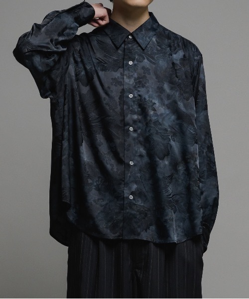 CASPER JOHN(キャスパージョン)の「Various loose shirts-tie dye jacquard-/バリアスルーズシャツ-タイダイジャガード-(シャツ/ブラウス・メンズ・グレー/ブラック/ミント・LARGE/MEDIUM/SMALL/X-SMALL)」の18枚目の写真