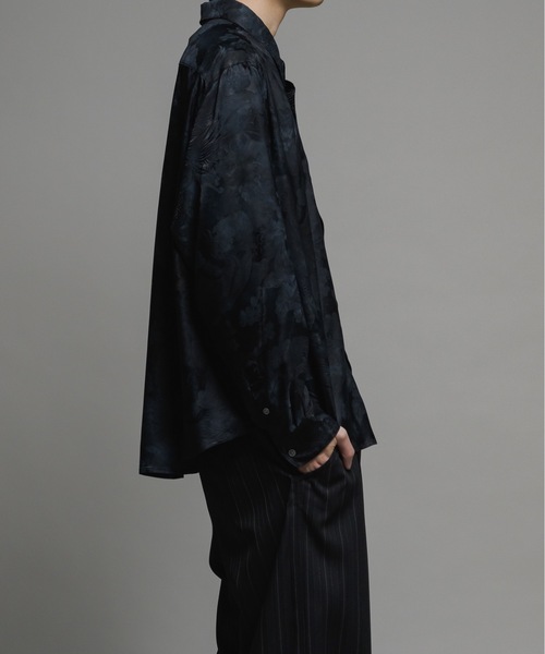CASPER JOHN(キャスパージョン)の「Various loose shirts-tie dye jacquard-/バリアスルーズシャツ-タイダイジャガード-(シャツ/ブラウス・メンズ・グレー/ブラック/ミント・LARGE/MEDIUM/SMALL/X-SMALL)」の20枚目の写真