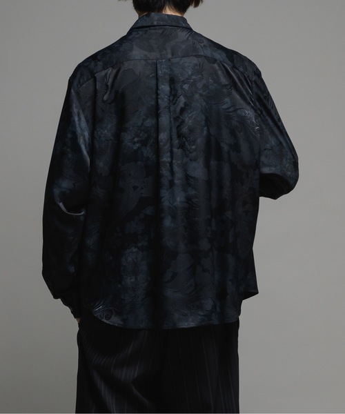 CASPER JOHN(キャスパージョン)の「Various loose shirts-tie dye jacquard-/バリアスルーズシャツ-タイダイジャガード-(シャツ/ブラウス・メンズ・グレー/ブラック/ミント・LARGE/MEDIUM/SMALL/X-SMALL)」の19枚目の写真