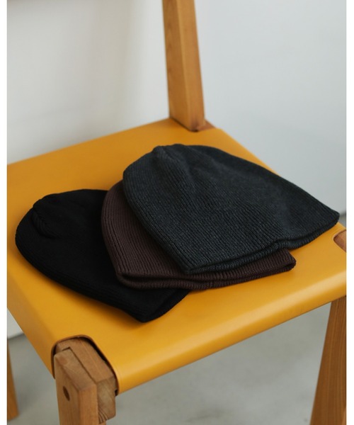anuke（アンヌーク）の「Knit Beanie（ニットキャップ/ビーニー・レディース・チャコールグレー/ブラック/ブラウン・FREE）」の18枚目の写真