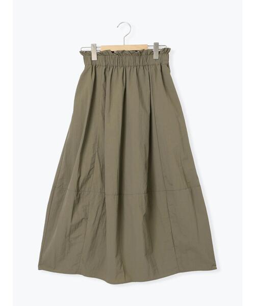 Samansa Mos2 blue（サマンサモスモスブルー）の「グログランナイロンギャザースカート（スカート・レディース・キャメル/カーキ/ブラック・F）」の5枚目の写真