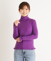 PinkHouse フリルタートルネックニット フリル使いリブタートルニット｜ピンクハウスオフィシャル