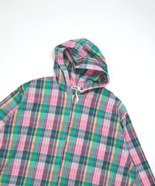 SPELLBOUND（スペルバウンド）の「[SPELLBOUND / スペルバウンド] インドマドラス フードシャツ（シャツ/ブラウス・メンズ・ピンク系その他・2/3）」の12枚目の写真