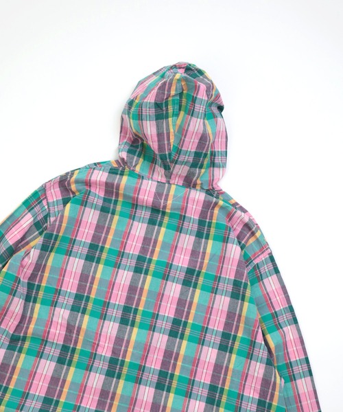 SPELLBOUND（スペルバウンド）の「[SPELLBOUND / スペルバウンド] インドマドラス フードシャツ（シャツ/ブラウス・メンズ・ピンク系その他・2/3）」の16枚目の写真