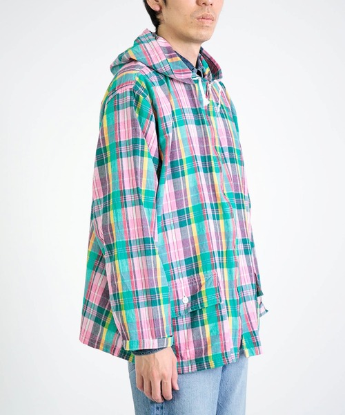 SPELLBOUND（スペルバウンド）の「[SPELLBOUND / スペルバウンド] インドマドラス フードシャツ（シャツ/ブラウス・メンズ・ピンク系その他・2/3）」の17枚目の写真