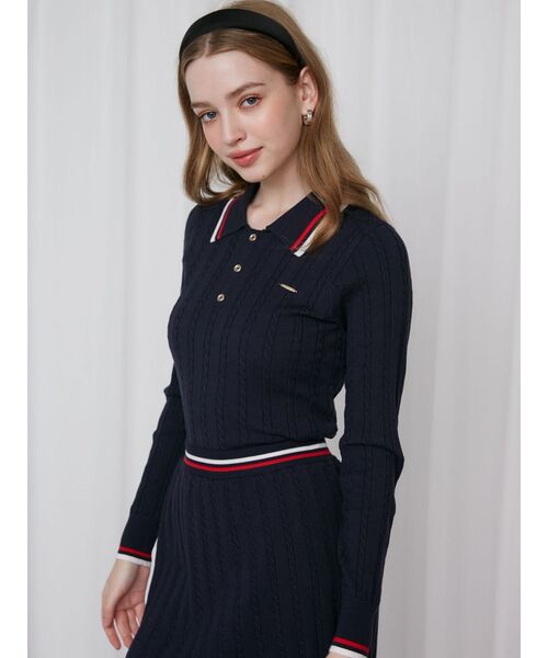 MINI CABLE LINE KNIT SK/ミニケーブルライクニットミニスカート（スカート）｜CALNAMUR（カルナムール）