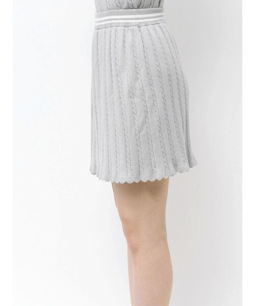 MINI CABLE LINE KNIT SK/ミニケーブルライクニットミニスカート（スカート）｜CALNAMUR（カルナムール）