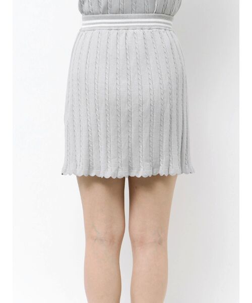 MINI CABLE LINE KNIT SK/ミニケーブルライクニットミニスカート（スカート）｜CALNAMUR（カルナムール）