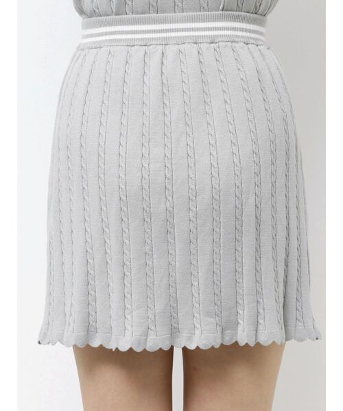 MINI CABLE LINE KNIT SK/ミニケーブルライクニットミニスカート（スカート）｜CALNAMUR（カルナムール）