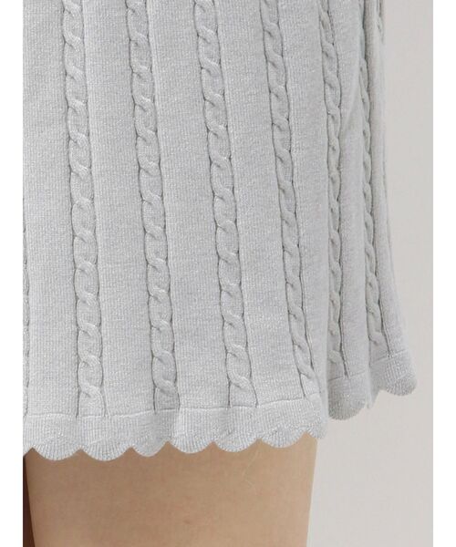 MINI CABLE LINE KNIT SK/ミニケーブルライクニットミニスカート（スカート）｜CALNAMUR（カルナムール）