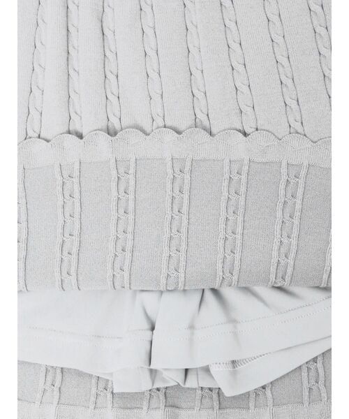 MINI CABLE LINE KNIT SK/ミニケーブルライクニットミニスカート（スカート）｜CALNAMUR（カルナムール）