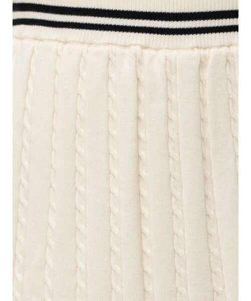 MINI CABLE LINE KNIT SK/ミニケーブルライクニットミニスカート（スカート）｜CALNAMUR（カルナムール）