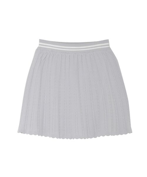 MINI CABLE LINE KNIT SK/ミニケーブルライクニットミニスカート（スカート）｜CALNAMUR（カルナムール）