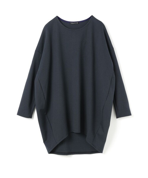 mizuiroind(ミズイロインド)の「mizuiro ind クルーネックコクーンプルオーバー(Tシャツ/カットソー・レディース・ネイビー/グレー/ブラック・FREE)」の3枚目の写真