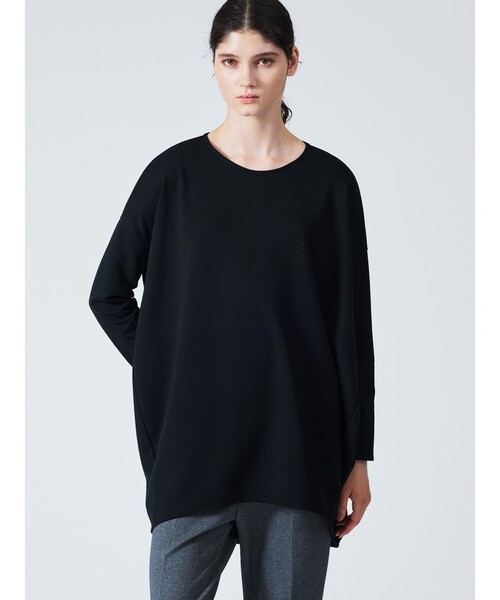 mizuiroind(ミズイロインド)の「mizuiro ind クルーネックコクーンプルオーバー(Tシャツ/カットソー・レディース・ネイビー/グレー/ブラック・FREE)」の8枚目の写真