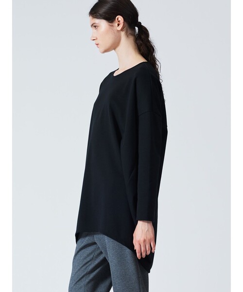 mizuiroind(ミズイロインド)の「mizuiro ind クルーネックコクーンプルオーバー(Tシャツ/カットソー・レディース・ネイビー/グレー/ブラック・FREE)」の18枚目の写真