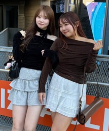 【ZOZO限定/インフルエンサー企画】ベロアトップス