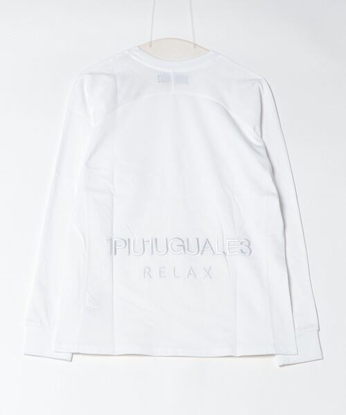 【1PIU1UGUALE3 RELAX】BACK LOGO ロングスリーブシャツ 通年（ウノ ピゥ ウノ ウグァーレ トレ）（Tシャツ/カットソー）｜1piu1uguale3 RELAX（ウノピュウノウグァーレトレリラックス）