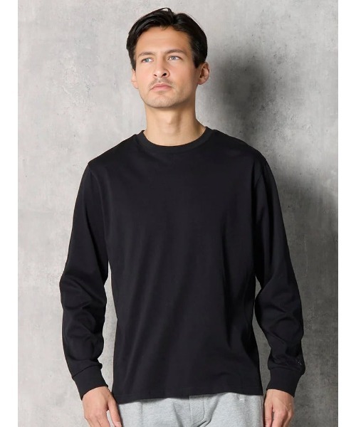 【1PIU1UGUALE3 RELAX】BACK LOGO ロングスリーブシャツ 通年（ウノ ピゥ ウノ ウグァーレ トレ）（Tシャツ/カットソー）｜1piu1uguale3 RELAX（ウノピュウノウグァーレトレリラックス）