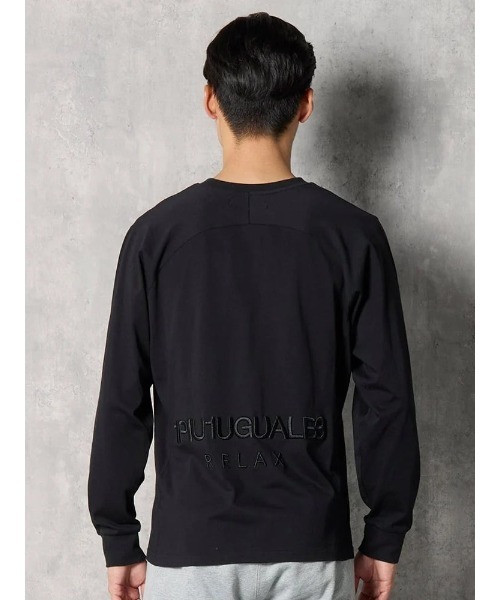 【1PIU1UGUALE3 RELAX】BACK LOGO ロングスリーブシャツ 通年（ウノ ピゥ ウノ ウグァーレ トレ）（Tシャツ/カットソー）｜1piu1uguale3 RELAX（ウノピュウノウグァーレトレリラックス）