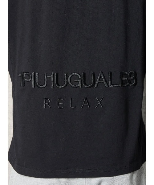 【1PIU1UGUALE3 RELAX】BACK LOGO ロングスリーブシャツ 通年（ウノ ピゥ ウノ ウグァーレ トレ）（Tシャツ/カットソー）｜1piu1uguale3 RELAX（ウノピュウノウグァーレトレリラックス）