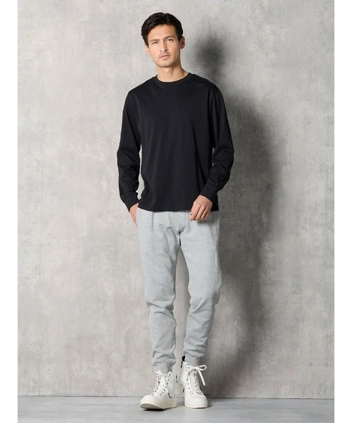 【1PIU1UGUALE3 RELAX】BACK LOGO ロングスリーブシャツ 通年（ウノ ピゥ ウノ ウグァーレ トレ）（Tシャツ/カットソー）｜1piu1uguale3 RELAX（ウノピュウノウグァーレトレリラックス）